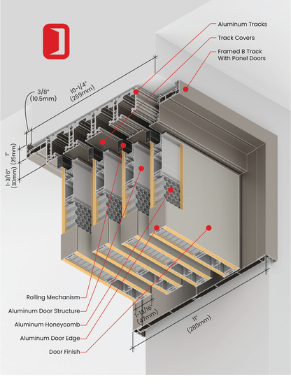 Aria Framed Sliding Series (Panel) - DOWRS